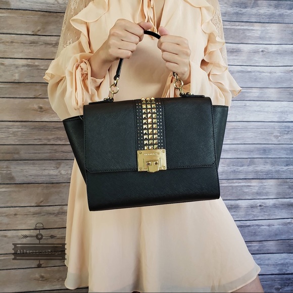 NWT Michael Kors Medium Tina Satchel Crossbody Bag - Picture 2 of 7